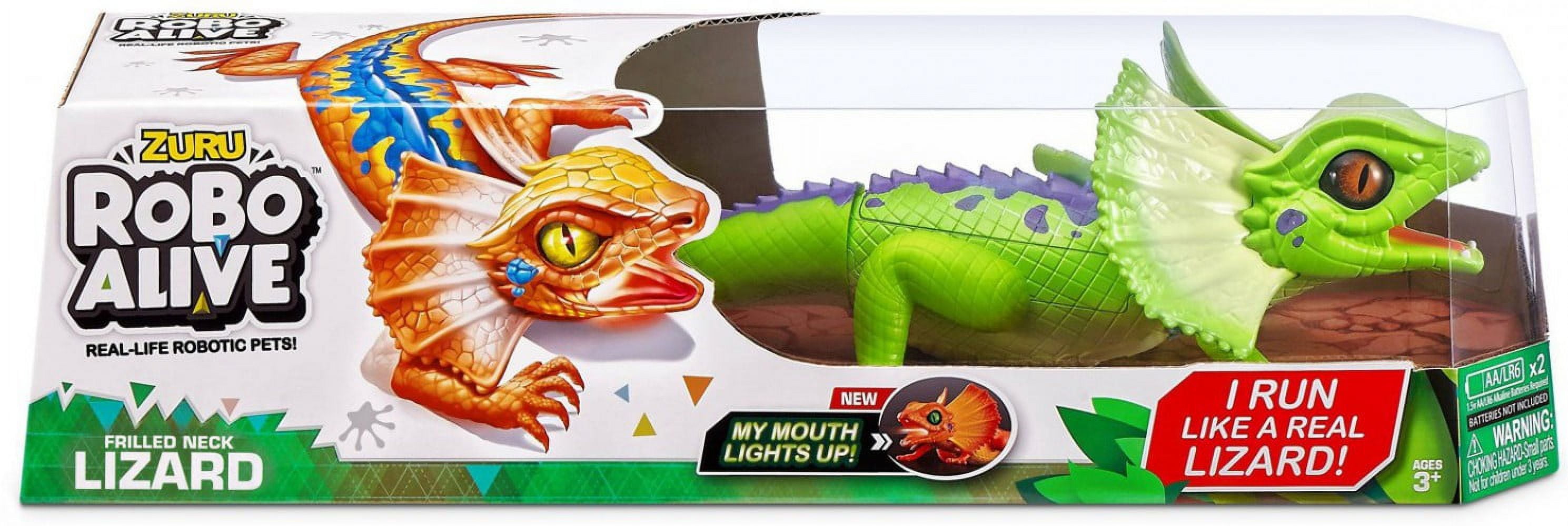 Robo Alive Frill Neck Lizard Robotic Pet Figure Green Walmart