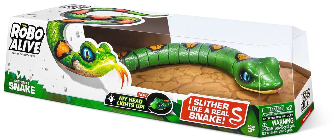 Robo Alive King Python Robotic Pet Figure Green - Walmart.com