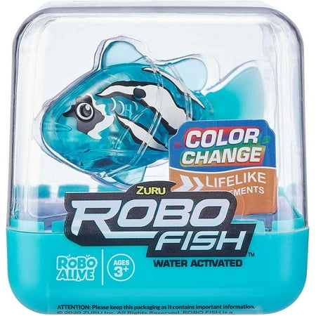 Robo Alive Little Fish Teal Robotic Pet Figure