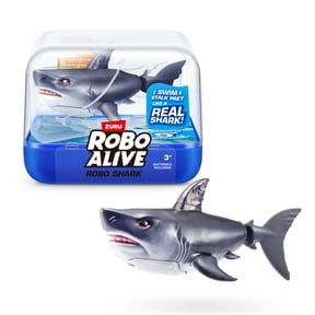Robo Alive Water Activated Black Shark by ZURU - Robotic Swimming Realistic Bath Toy for Kids Ages 3+