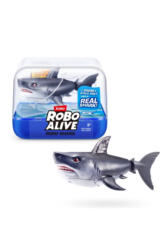 Water Activated Shark Robotic Bath Toy (Grey),for Kids, Tweens & Teens by ZURU