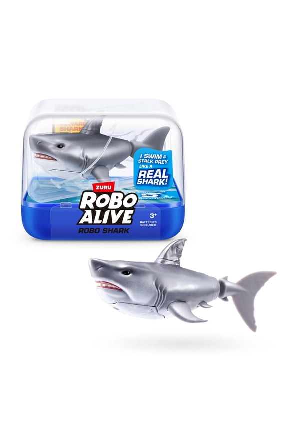 Water Activated White Shark by ZURU - Robotic Swimming Realistic Bath Toy for Kids Ages 3+