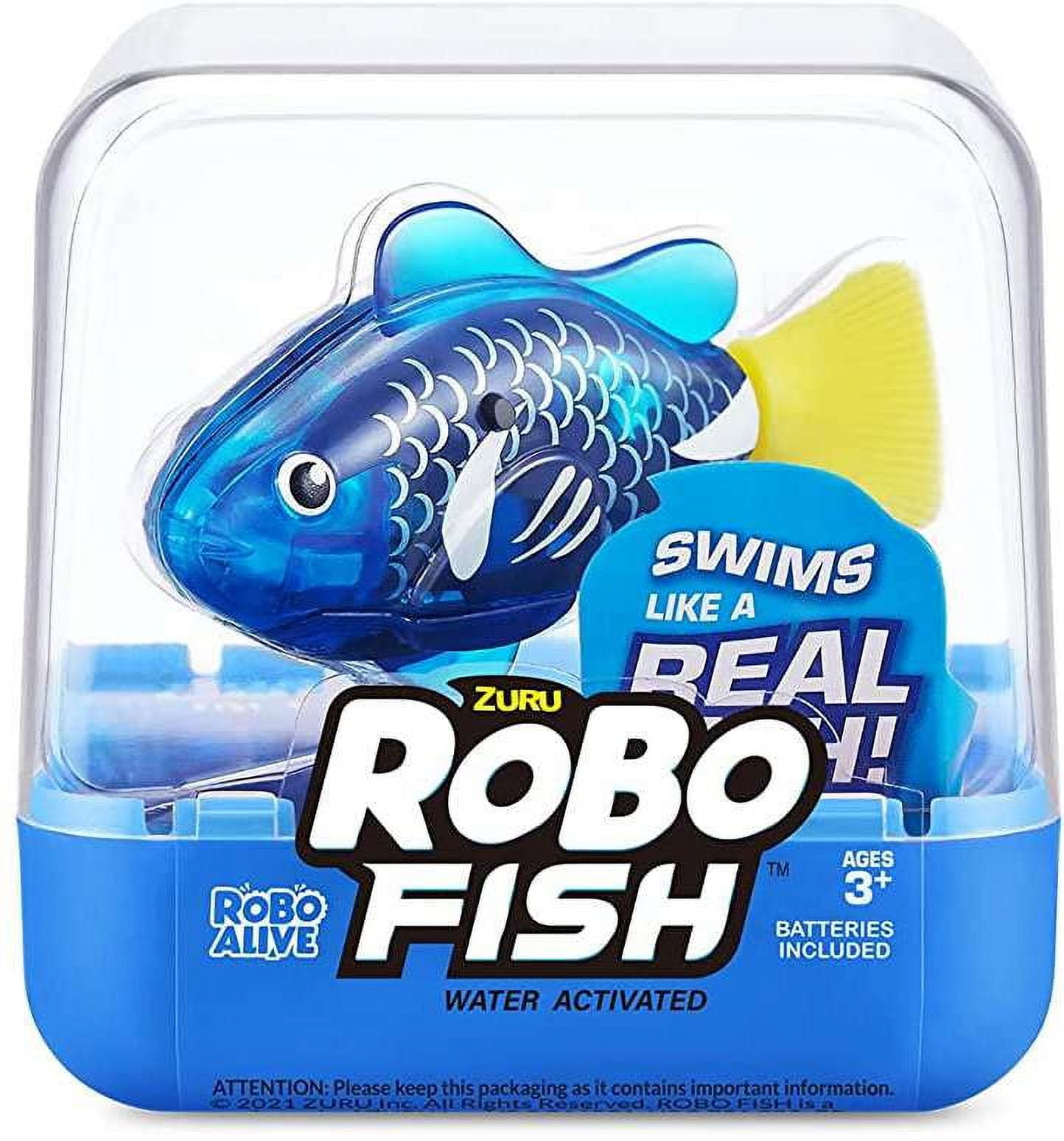 Robo Alive Robo Fish Blue Robotic Pet Figure