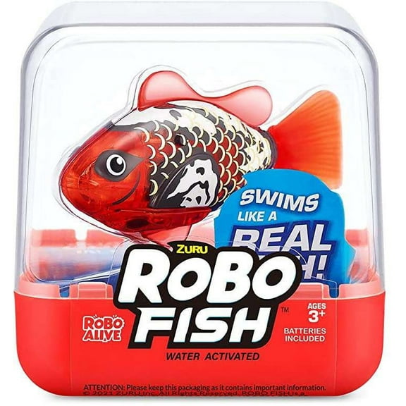 Robo Alive Robo Fish Red Robotic Pet Figure