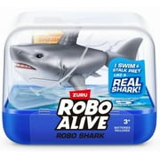 Robo Alive Robo Shark LIGHT GREY Robotic Pet Figure Water Activated, Swimming Shark