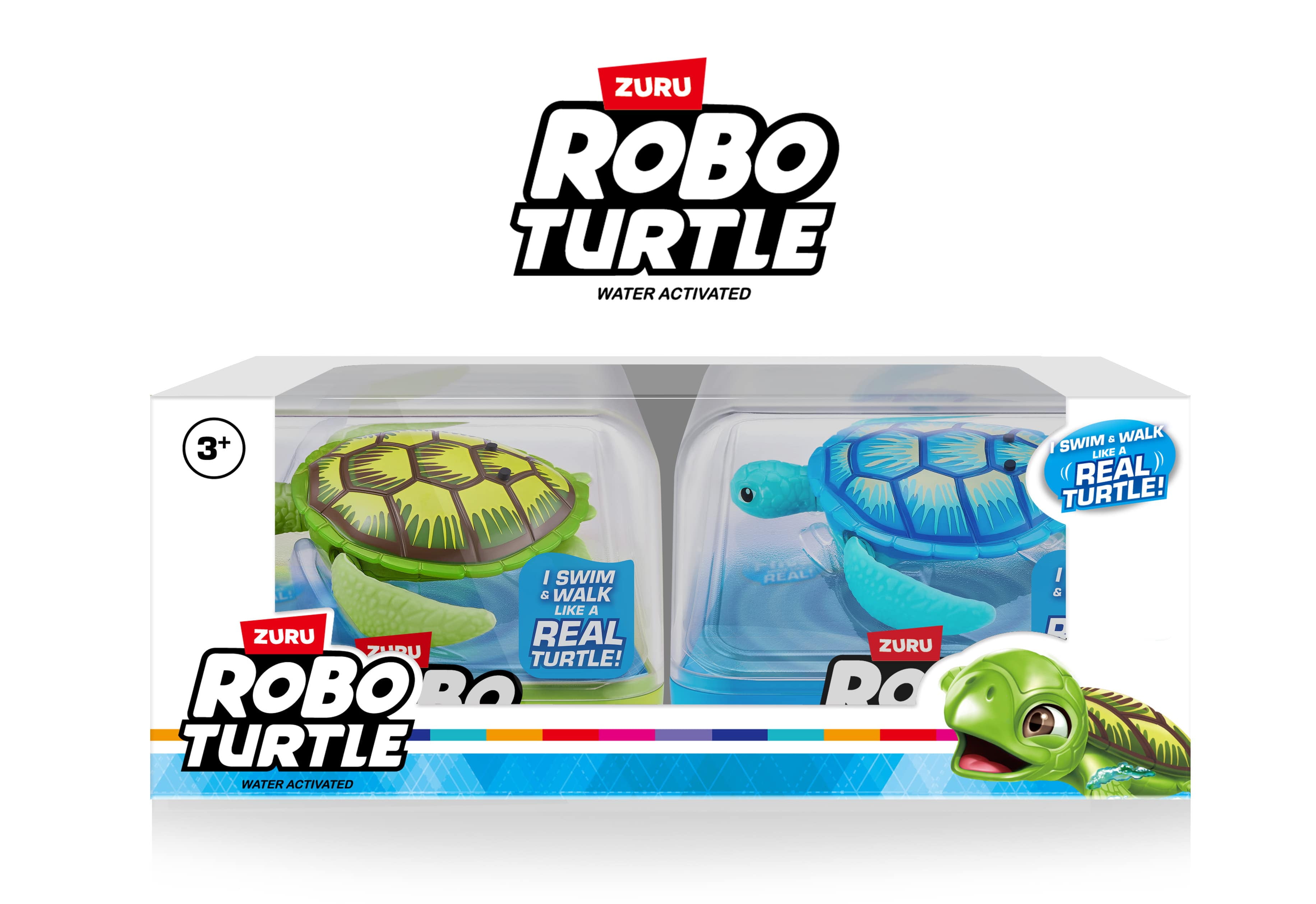 Robo Alive Turtle 2 Pack by Zuru Electronic Pet Action Figure