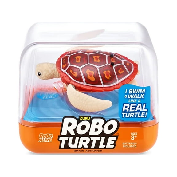 Robo Alive Turtle Orange by Zuru Ages 3 and up Robotic Pet