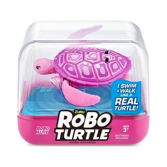 Robo Alive Turtle Pink by Zuru Ages 3 and up Robotic Pet
