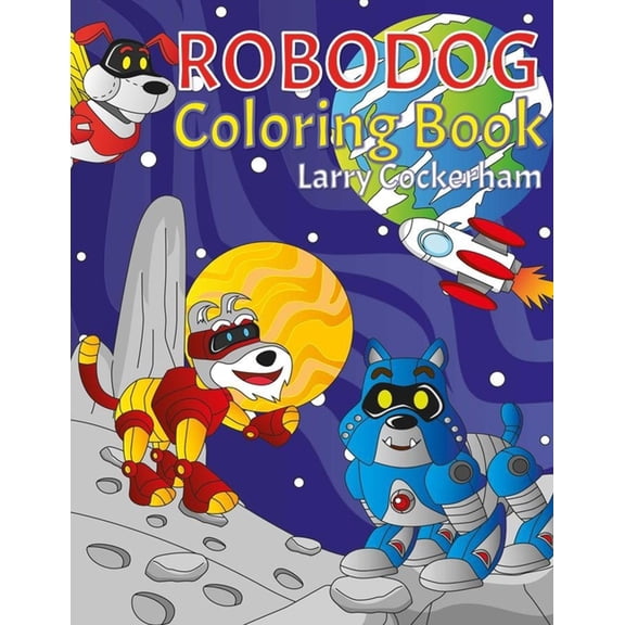 Robo Dog Coloring Book, (Paperback)