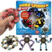 Robo Spinner by the makers of Stomp Rocket, Transformable Robot Fidget Spinner Toy, Cool Sensory Gadget, Gifts for Boys and Girls, Recommended for Ages 3 and up