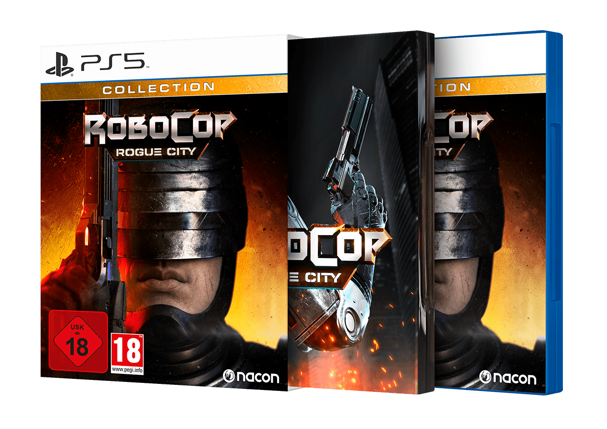 Custodia Ricambio Per RoboCop Rogue City Su PS5 – Solo Custodia, Senza Gioco