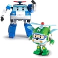 thumbnail image 1 of Robocar POLI Toys, [2 PACK] POLI & HELLY Transforming Robot Toys, 4" Action Figure Vehicles for Ages 3 and up, 1 of 5