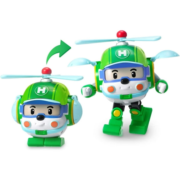 Robocar POLI Toys, HELLY Transforming Robot Toys, 4" Action Figure Vehicles for Ages 3 and up
