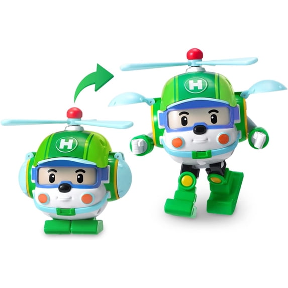 Robocar POLI Toys, HELLY Transforming Robot Toys, 4" Action Figure Vehicles for Ages 3 and up