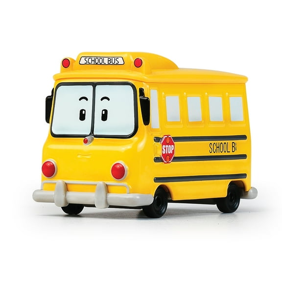 Robocar Poli, SCHOOLB DIE-CAST Metal Toy Cars, School Bus Toys (Non-Transforming Diecast Figure Vehicles), Kids for Ages 3 and up, Holiday Kids Gift