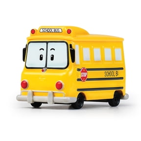 Robocar Poli, SCHOOLB DIE-CAST Metal Toy Cars, School Bus Toys (Non-Transforming Diecast Figure Vehicles), Kids for Ages 3 and up, Holiday Kids Gift