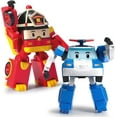 thumbnail image 1 of Robocar Poli Toys, POLI & ROY Transforming Robot Toys, 4" Action Figure Vehicles for Ages 3 and up, 2 Pack, 1 of 5