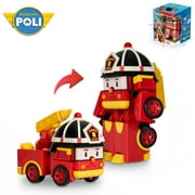 Robocar Poli Transforming Robot, 4" Roy Transformable Action Toy Figure Vehicles, Ages 3 and up, Boys & Girls