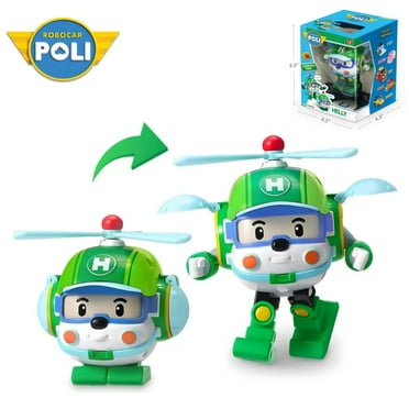 Robocar Poli Transforming Robot, Helly 4" Transformable Action Toy Figure Vehicles, Ages 1-5, Boys & Girls