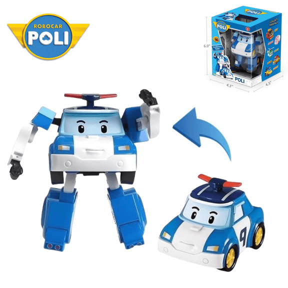 Robocar Poli Transforming Robot, Poli Transformable Toy, Ages 3 and up, Boys & Girls