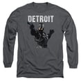 thumbnail image 1 of Robocop Detroit Long Sleeve Adult 18/1 T-Shirt Charcoal, 1 of 1