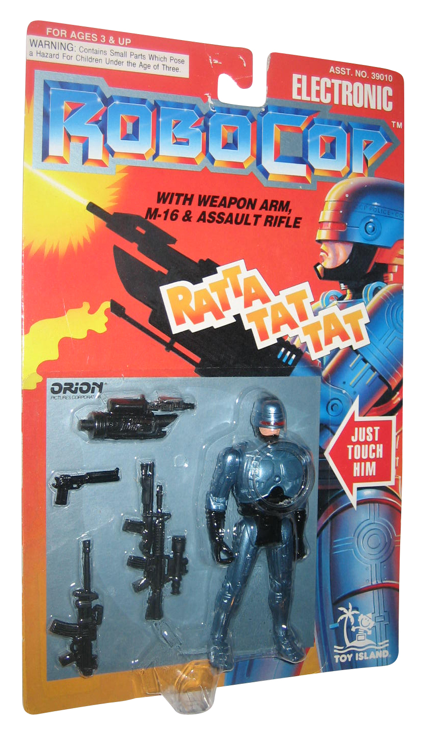 Robocop Electronic Ratta Tat Tat Police (1993) Toy Island Action Figure