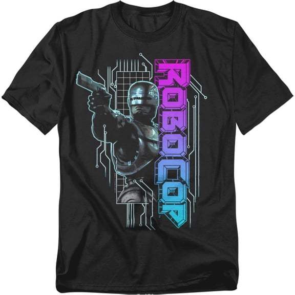 Robocop T-Shirt Robo Neon Unisex Graphic Tee For Men & Women