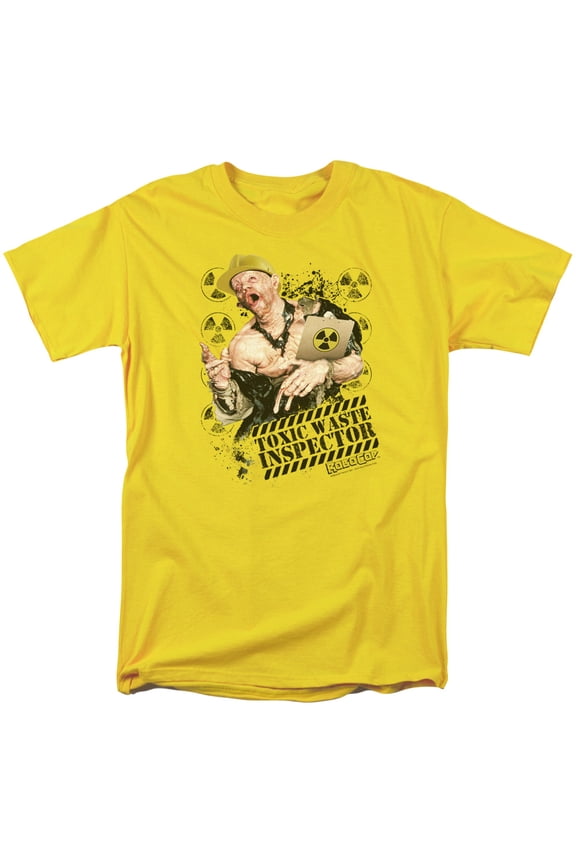 Robocop Toxic Waste Inspector Adult 18/1 T-Shirt Yellow