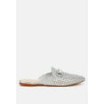 thumbnail image 1 of Roboma Metallic Woven Diamante Mules, 1 of 10