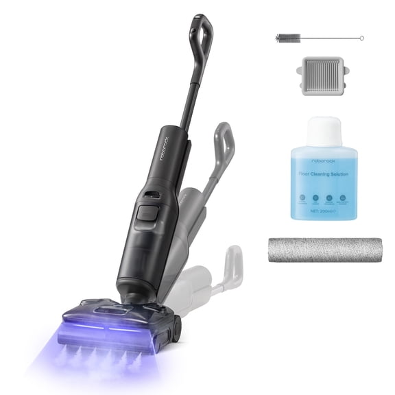 Roborock F25 Steam Wet Dry Vacuum Mop Combo, 356F Cordless Steam Cleaner | 25000 Pa Suction for Hard Floor, 203F Self-Cleaning Electric Mop, 80 Min Long Runtime for Whole-House Cleaning, No Tangle