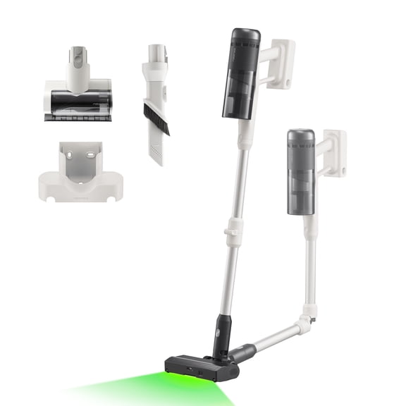 Roborock H60 Series H60 Pro Cordless Stick Vacuum Cleaner, 90° Bendable, 80Min Runtime, 170AW Suction Power, Green Dust-Detecting LED, Anti-Tangle