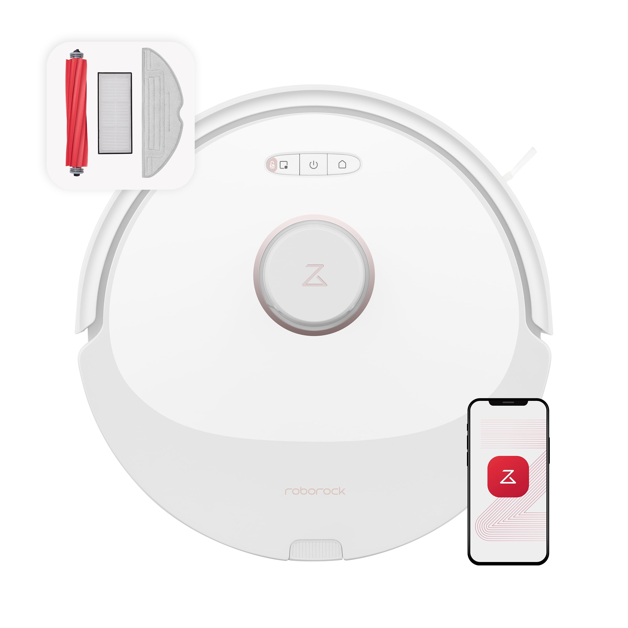 Roborock Q8 Max Wi-Fi Connected Robot Vacuum and Mop, DuoRoller Brush, 5500  Pa Strong Suction, Pet Hair Pick-up White Q8 Max-WHT - Best Buy