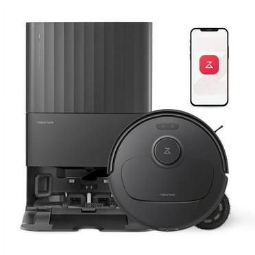 Roborock Qrevo Plus Robot Vacuum and Mop with FlexiArm Design Edge Mopping, Self Emptying, Mop Washing and Mop Drying(Black)
