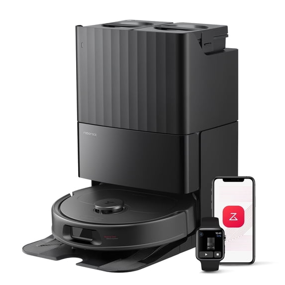 Roborock Qrevo Series Robot Vacuum and Mop, 10,000Pa Powerful Suction (QV 35S), Self Emptying & Refilling, Self Mop Washing & Air Drying
