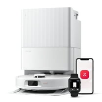 Roborock Qrevo Series Robot Vacuum and Mop, Auto Mop Washing&Drying, 8000Pa Suction, Self-Emptying, Anti-Tangle Brushes, Smart Obstacle Avoidance (QV 35A)