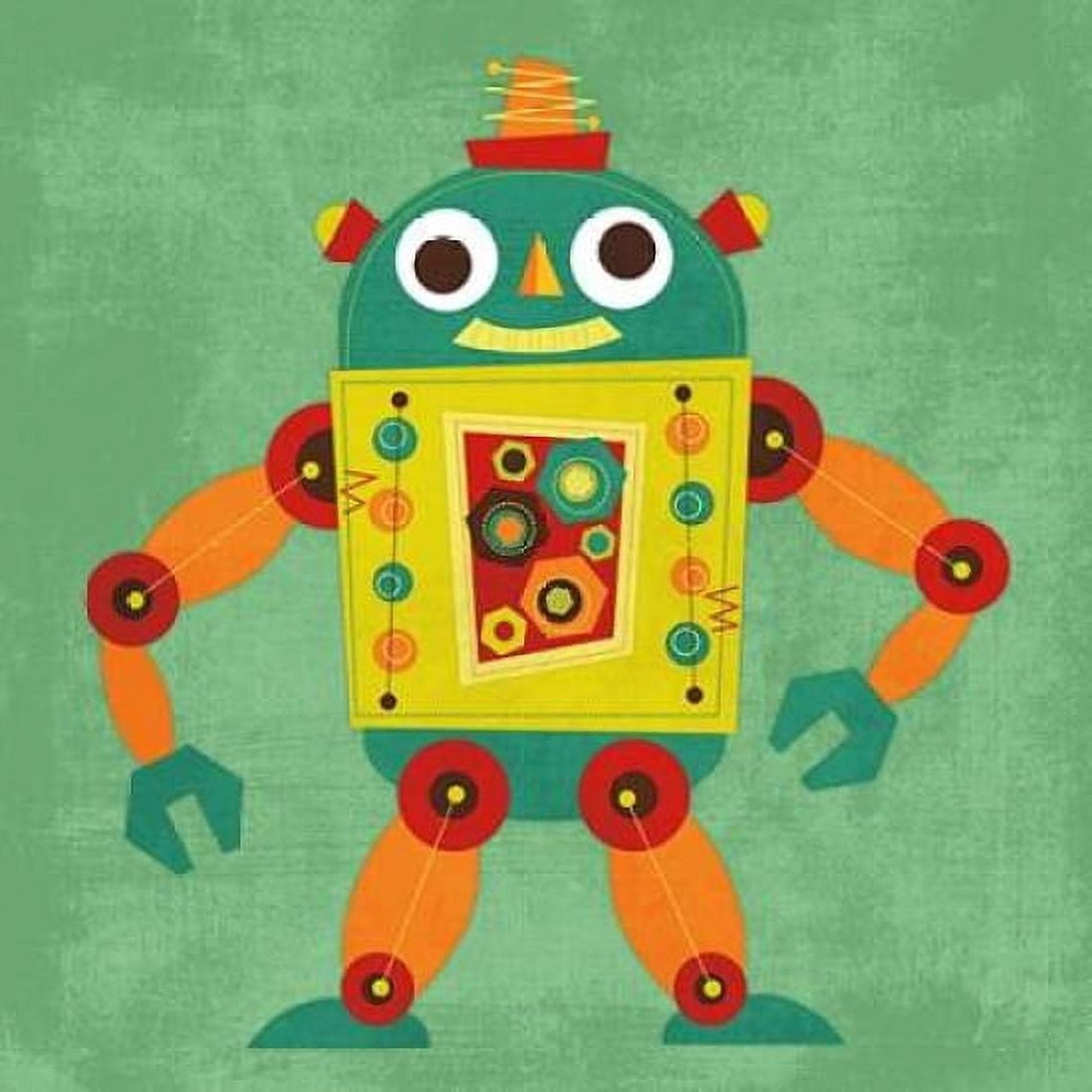 Robot 1 Canvas Art - Nancy Lee (24 x 24)