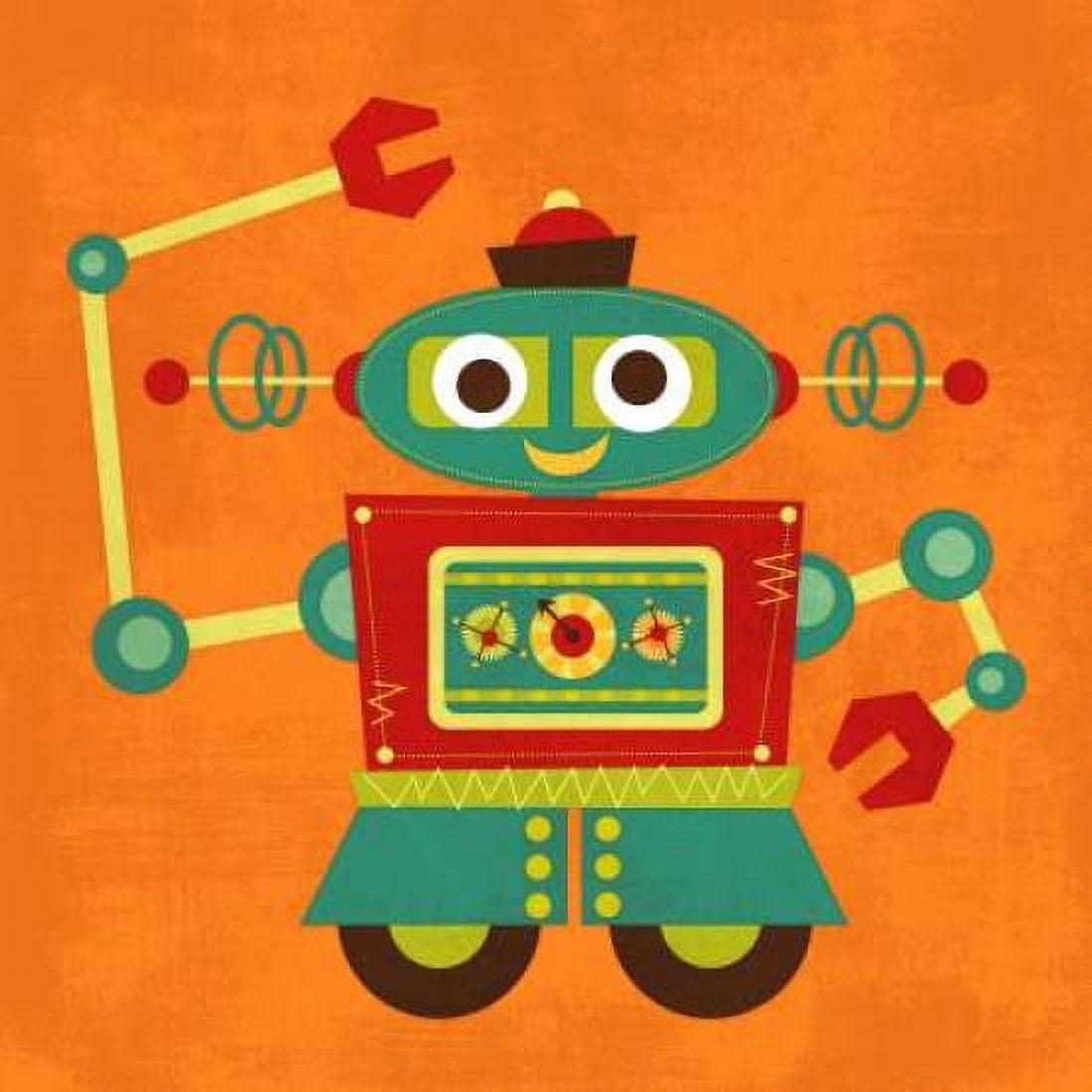 Robot 2 Canvas Art - Nancy Lee (24 x 24)