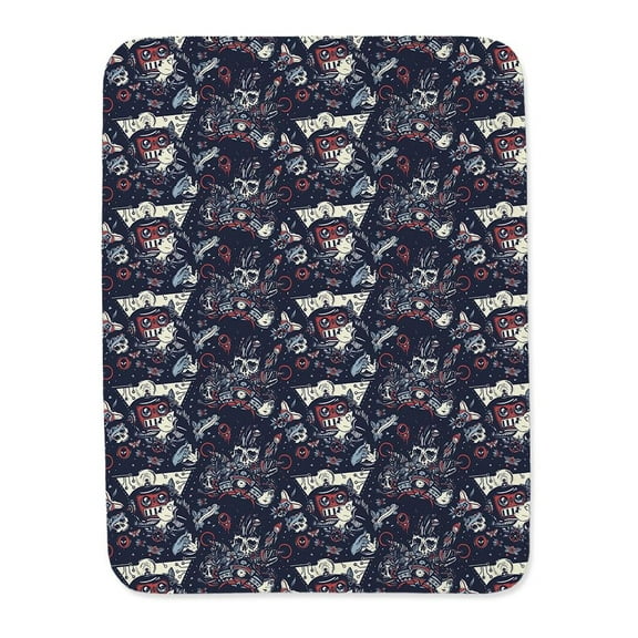 Robot And Woman Pattern Blanket -Image by Shutterstock,