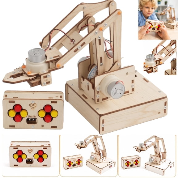 Robot Arm Kits Robotics for Kids Ages 8-12 14-16 Toys DIY Science Experiment Engineering Building Circuits Projects Birthday Gifts for 9 10 11 13 14 15 16+ Year Old Boys Girls Teens Adults,C