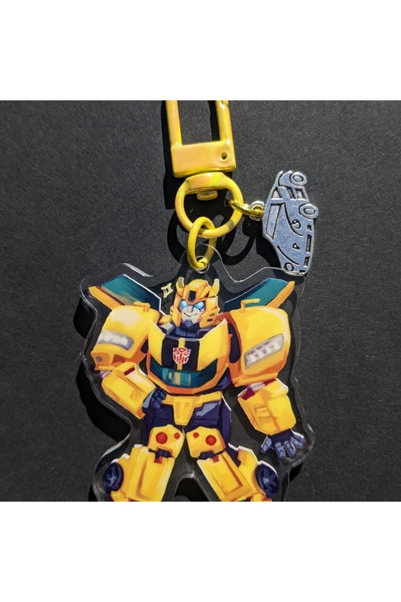 Robot Bee Character Acrylic Keychain