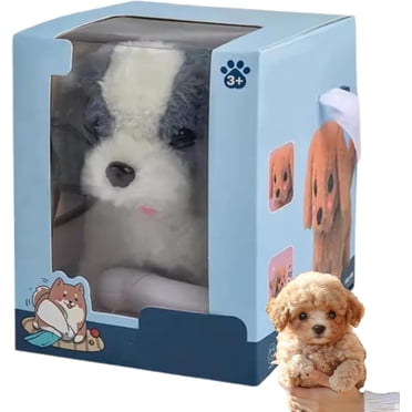 AI Robot Dog Puppy - Realistic Interactive Toy With Walking, Barking & Tail Wagging (13cm) Realistic Robotic Puppy