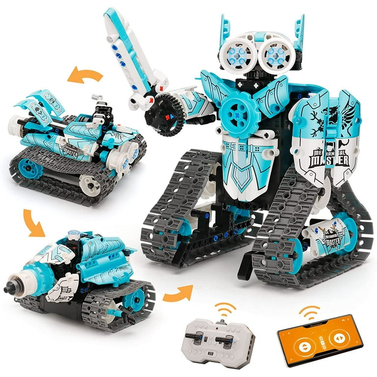 Robot Building Toys STEM Projects for Kids Ages 6-10 8-12 and up, 3 in 1  Remote Control Car Coding Set, Educational Robotics Science Kit, Birthday  for