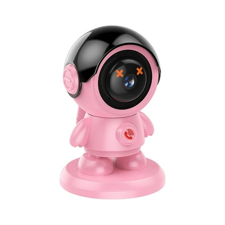 Robot Camera WiFi Mini Cameras 2MP IP Indoor Cam Wireless PTZ Audio Video Surveillance 1080P Night For Family Kids Adults Webcam No Microphone 60fps Room Camera External Webcam for Laptop 360 Webcam