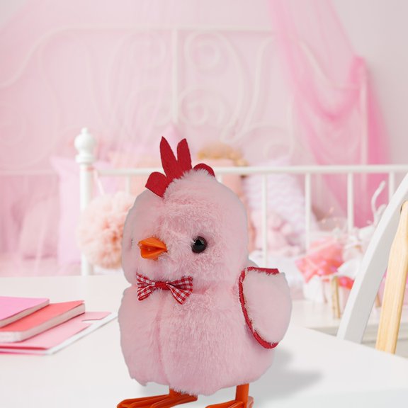 Robot Chicken Electric Plush Toys Interactive Stuffed Animals Plush Toy Cute Chicken Which Can And Move Its When Walking C - One Size