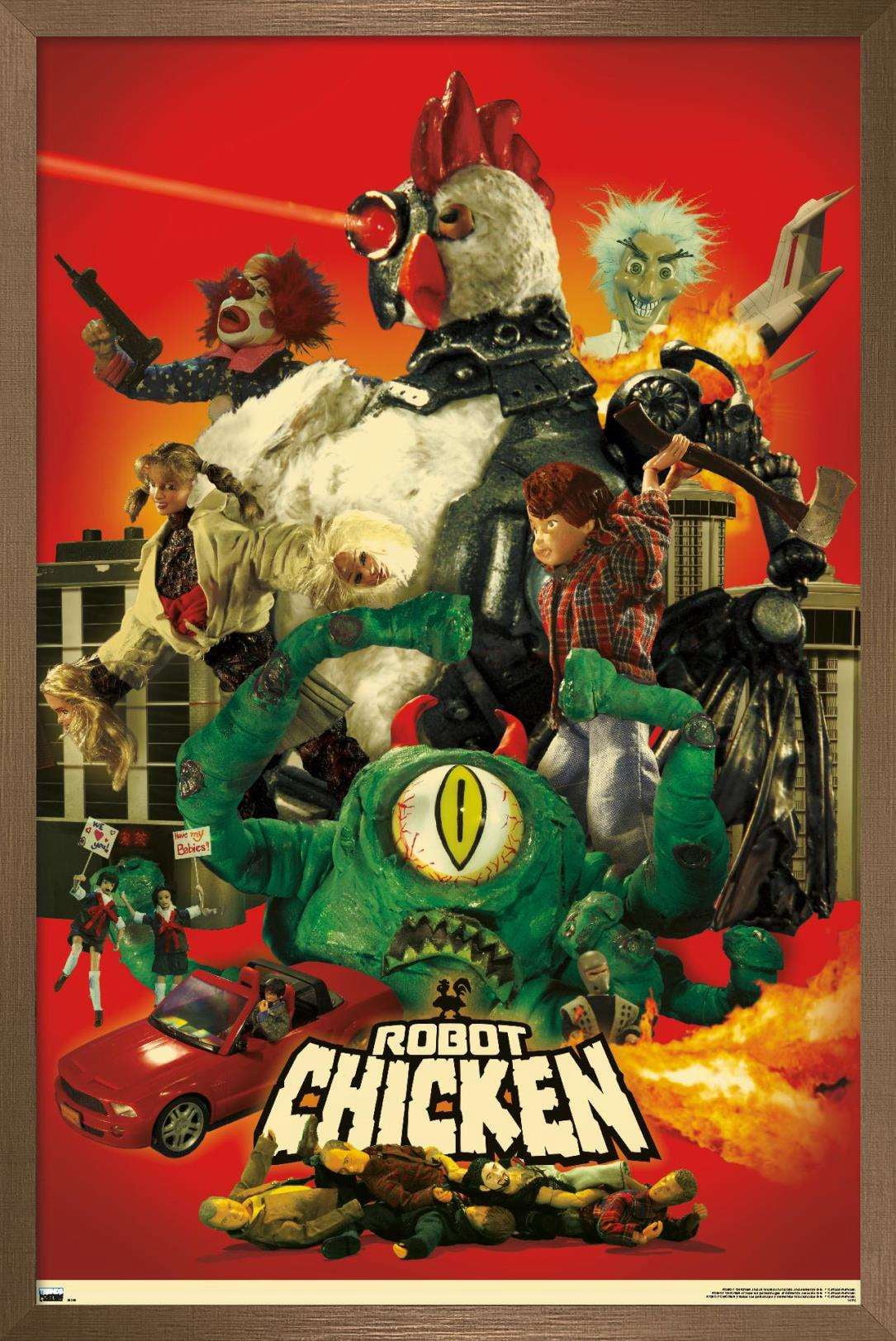 Robot Chicken - One Sheet Wall Poster, 14.725" x 22.375", Framed
