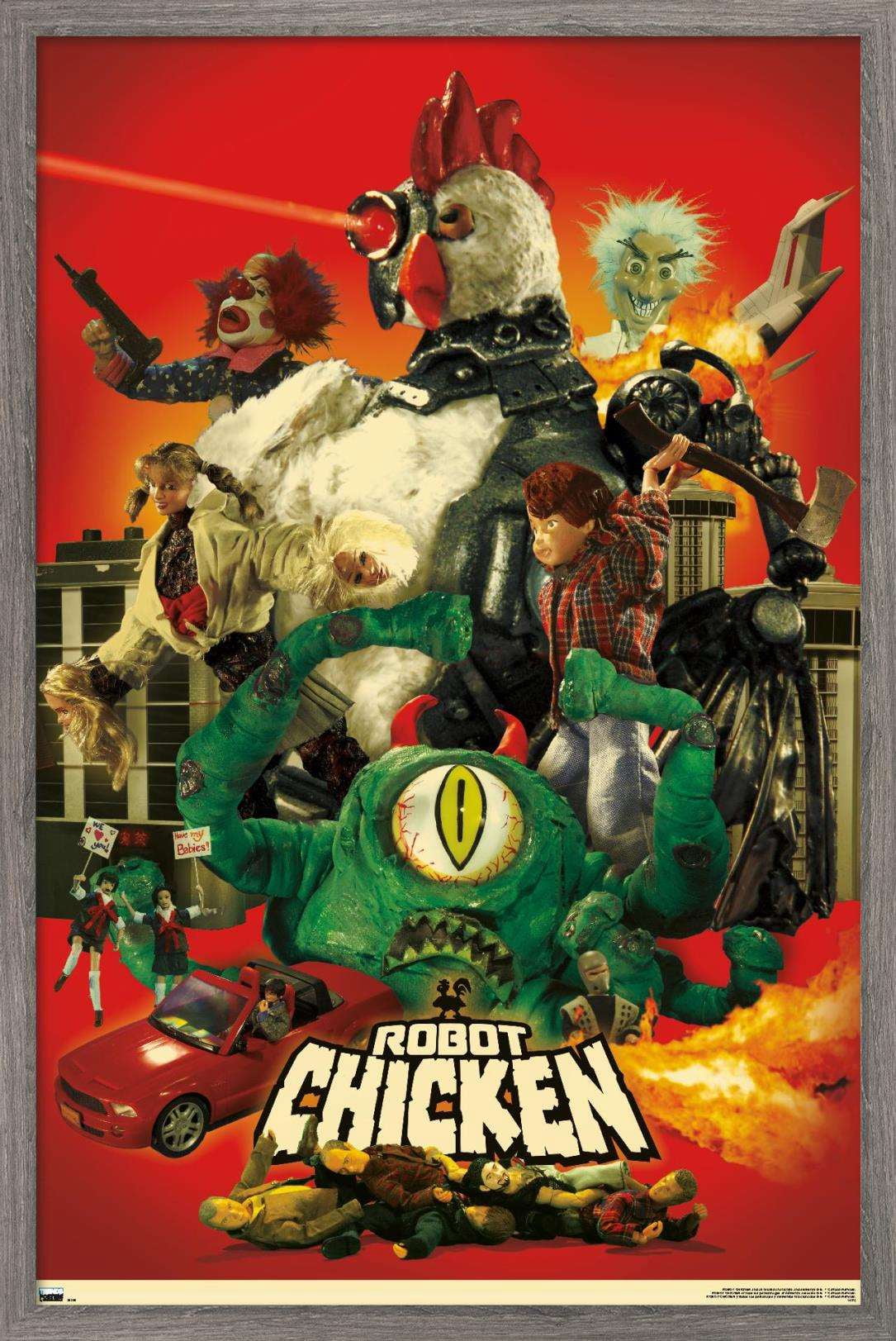 Robot Chicken - One Sheet Wall Poster, 22.375" x 34", Framed