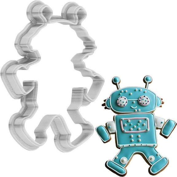 Robot Cookie Cutter 4 Inch Made in USA by WONDERTORY