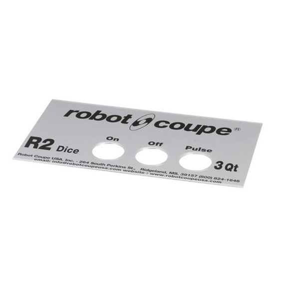 Robot Coupe 407902 3.65 in. R2 Dice Front Plate