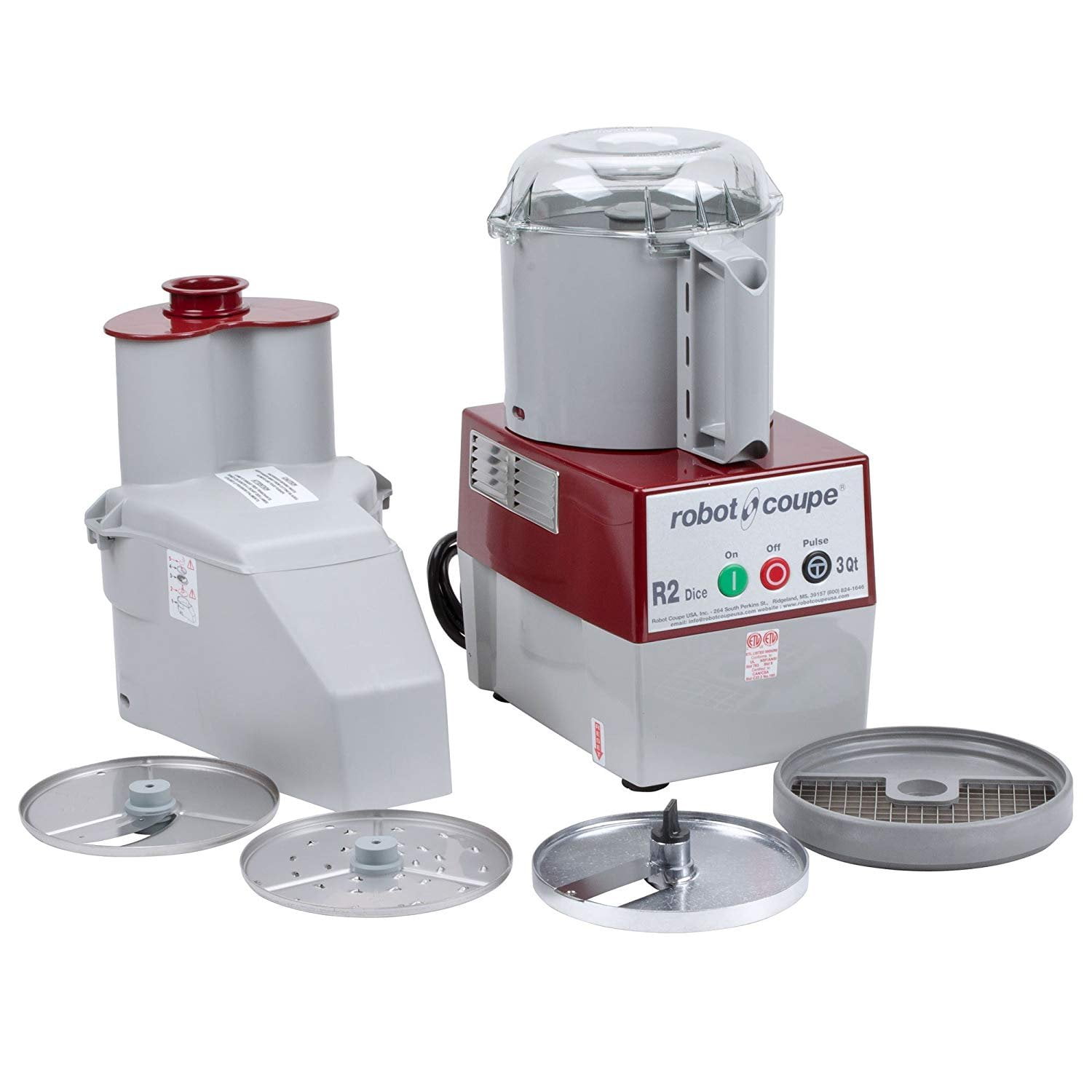 hulkende leder Manners Robot Coupe - R2 DICE - 3 L 2 HP Continuous Feed Food Processor -  Walmart.com