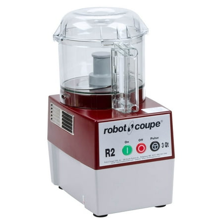 Robot Coupe R2B CLR Commercial Cutter Mixer with 3-Quart Clear Polycarbonate Bowl, 1-HP, 120-Volts